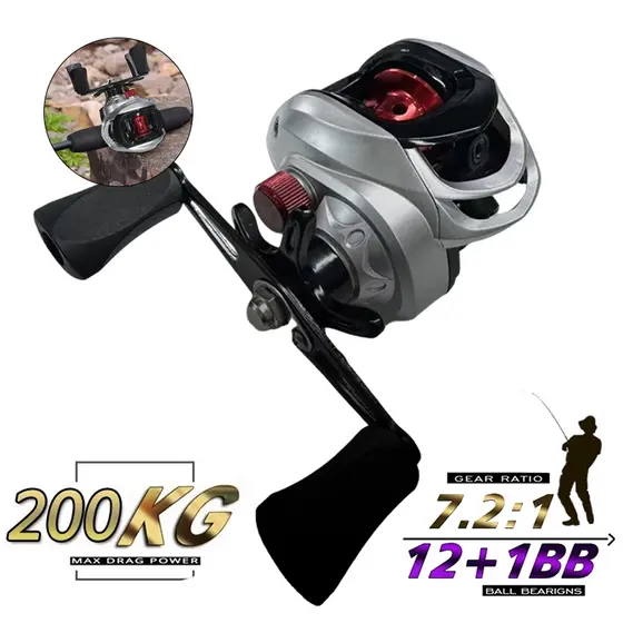 Carretilha De Pesca Com Marine Sports Pitching 6.2 : 1 Alta 10kg Max Molinete De Pesca Molinete Pesca Mulinete