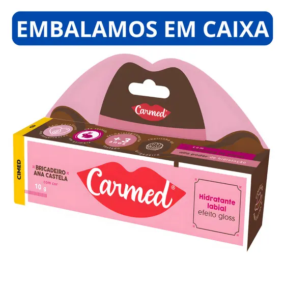 Carmed Hidratante Labial Brigadeiro Ana Castela - Edição Ilimitada, Bisnaga 10g, Cheirinho de Brigadeiro