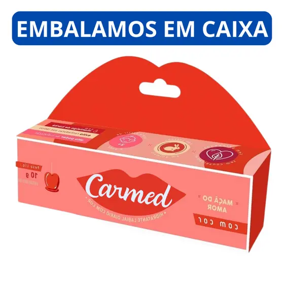 Carmed Hidratante Labial  Maça do Amor 10g - Edição Ilimitada, Bisnaga 10g, Cheirinho Doce