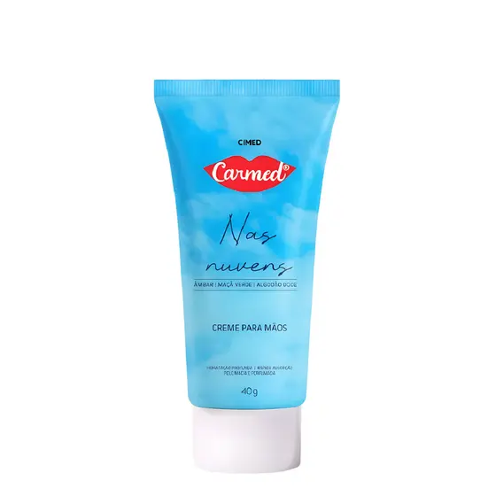 Carmed Hidratante para Mãos Nas Nuvens 40g, Hidratação Leve e Fragrância Suave