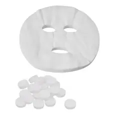 Kit 36 Unidades Máscara Facial Desidratada Descartável Limpeza De Pele Estética Clínica Estek