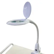 Lupa Luminária LED de Apoio para Mesa 5D Profissional Estética Beleza Micropigmentação Estek