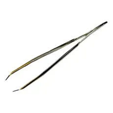 Pinça Ponta Fina Dourada Triangular Profissional Design De Sobrancelhas Depilação Estética Estek