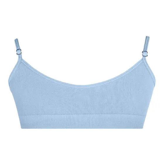 Top Infantil sem Costura Azul Celeste Zee Rucci
