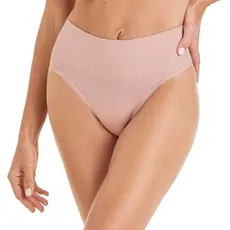 Calcinha Tanga Cós Alta sem Costura Blush