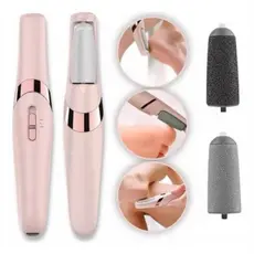 Lixa Elétrica para Pés Portátil - Rosa, Compacta e Ergonômica