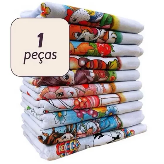 Pano de Prato Estampado 10 Peças
