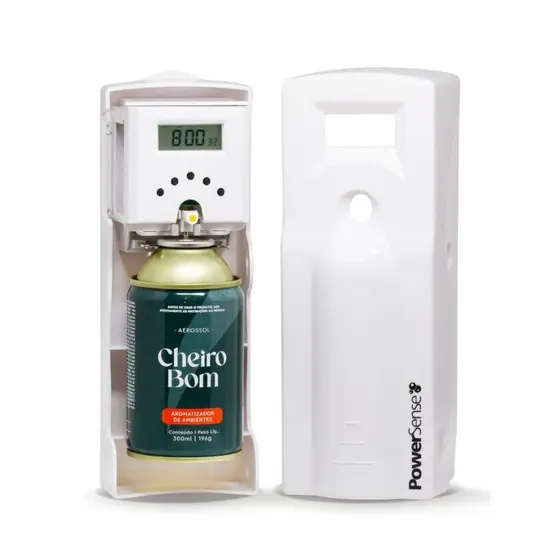 Aromatizador Splay Aerossol Profissional Automático - 1 Máquina Display + 1 Refil 300ml