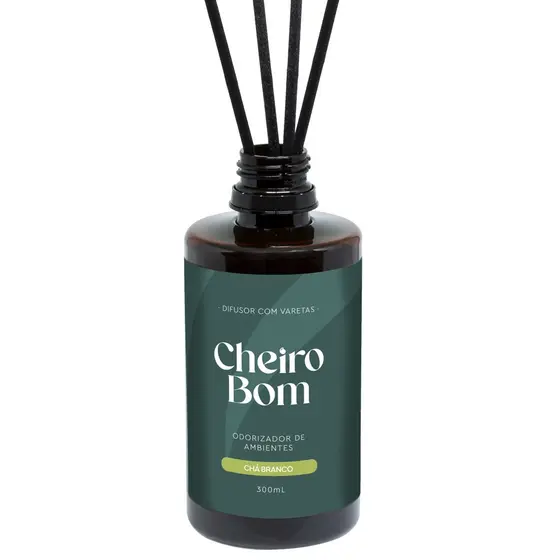 Varetas Chá Branco 300ml - Difusor De Ambiente Quarto Lavabo Casa