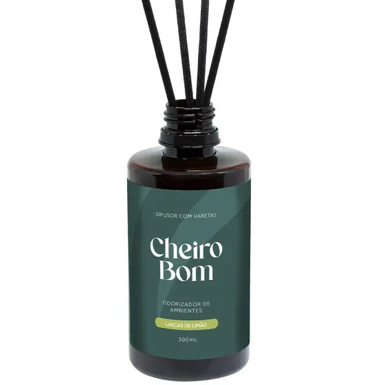 Difusor Lascas de Limão 300ml - aromatizador de ambiente para casa lavabo quarto