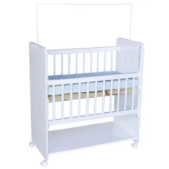 Mini Berço Infantil Portatil Com Rodízios e Colchão New Baby - Navega Móveis