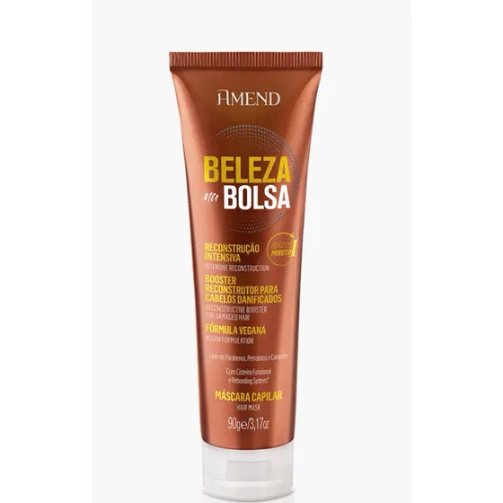 MÁSCARA DE RECONSTRUÇÃO INTENSIVA AMEND BELEZA NA BOLSA 90G