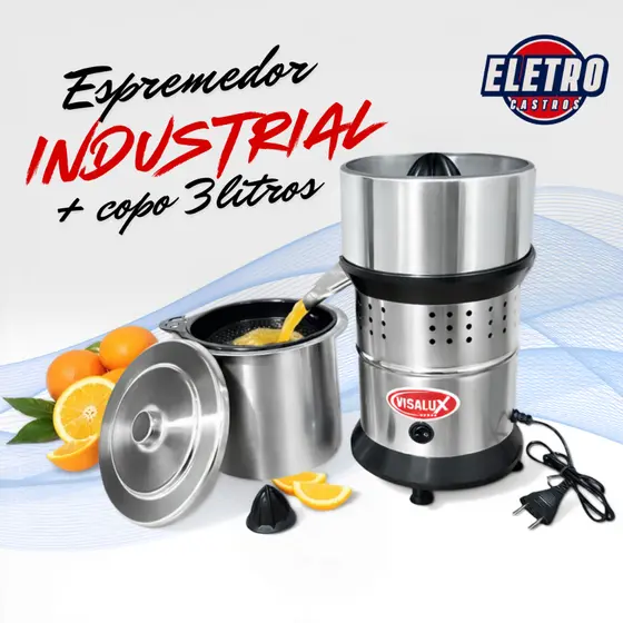 Extrator Espremedor Sucos Laranja Industrial 700Wn Profissional (Bivolt)