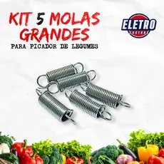 Kit com 5 / 10 ou 15 molas para picador de legumes  Médio e Grande