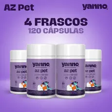 Suplemento Vitamínico 120 Cápsulas Pet Cães Gato Complexo B Taurina Betaglucana Luteína Minerais