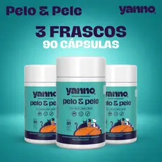 Suplemento Pelo & Pele 90 Cápsulas Derme Cães Gato Pet Reduz Queda Fortalece Colágeno Ômega3 Zinco