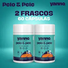 Suplemento Pelo & Pele 60 Cápsulas Derme Cães Gato Pet Reduz Queda Fortalece Colágeno Ômega3 Zinco