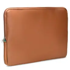 Pasta Capa Case Notebook Couro Ecológico Café Com Alça Casual Dia a Dia 14/15/17 Polegadas Impermeável