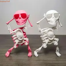 HUIJIANG Brinquedo De Esqueleto De Dança De Corda , Simulação De Plástico , Impressão 3D , Boneca De Caveira Balançando