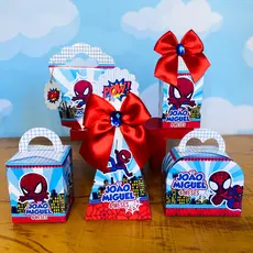Kit Festa HOMEM ARANHA baby | Lembrancinhas | Festa infantil | já vai semi MONTADAS