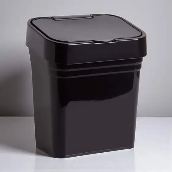 Lixeira de Pia 2,8L Basic com Tampa – Organização e Higiene para Cozinha