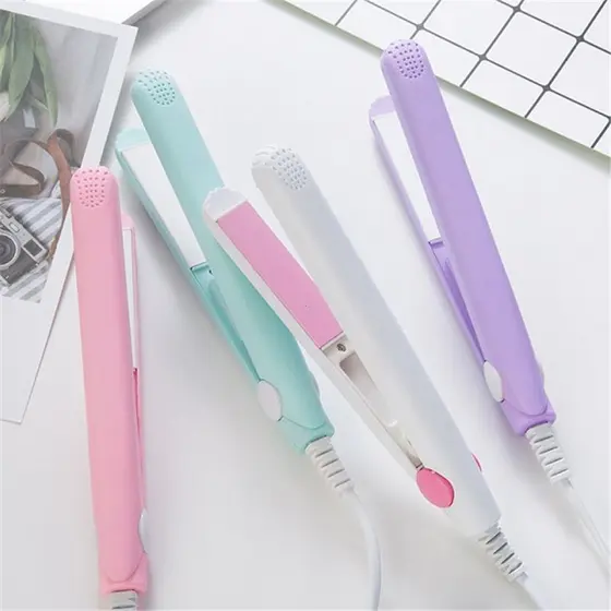 Mini Chapinha Prancha Cabelo Pequena Portátil Chapinha Profissional Com Case Transporte Bivolt