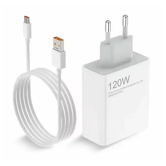 Carregador Turbo 120W USB-C Super Fast Charge Bivolt Alta Potência
