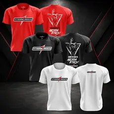 Kit Camisas/Regatas Dry Fit ZYZZ Integralmedica Preta/Vermelha/Branca - Academia Treino Esportiva