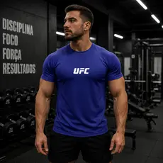 Kit Camisa Dry Fit UFC Esportiva para Academia - Treino - Crossfit - Corrida