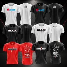 Kit 6 Camisas Esportivas Dry Fit Suplementos para Academia - Treino - Corrida - Crossfit