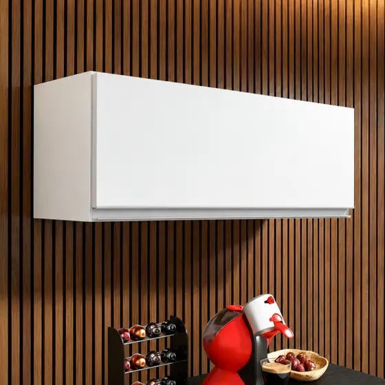 Armário Aéreo Cozinha Multiuso 80cm 1 Porta 100% MDF