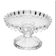 PRATO  PARA DOCE COM PE GENEVA 14CM X 14CM X 8CM CRISTAL - MESA