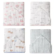 Toalhão De Banho Papi Soft Premium Toalha Fralda Com Capuz Estampada Bebê Infantil