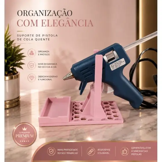 Suporte para Pistola de Cola Quente