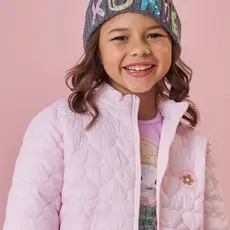 Gorro Toca em Tricot Infantil menina Inverno Cinza Kukiê