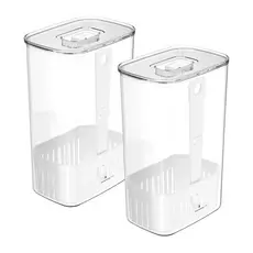 Porta Tempero Organizadores de temperos 2,3L Linha Clear Fresh | Unitário ou 2 Unidades <OU>