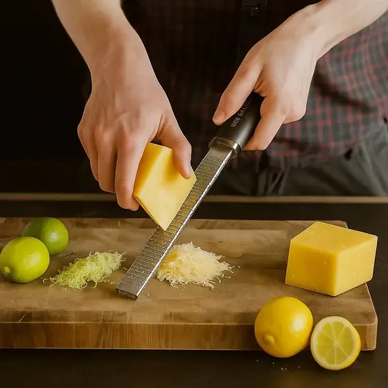 Ralador Zester Culinário Raspas Limão Laranja Profissional Inox Extra Fino