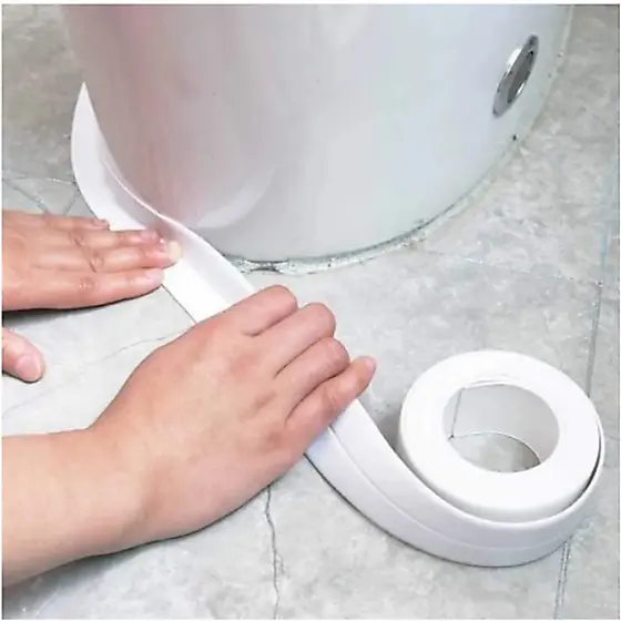 kit 3 Fita Autoadesiva 3m Selante De Pvc Multiuso Cozinha Parede Pia Banheiro Casa Reparo Decoraçao