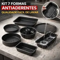 KIT COM 7,6,5,4, 3 FORMAS ASSADEIRAS ANTIADERENTES , TORTA,BOLO, PÃO e CARNES