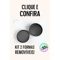 KIT 2 Formas Assadeira  crespa e redonda, bolo e torta fundo removível!