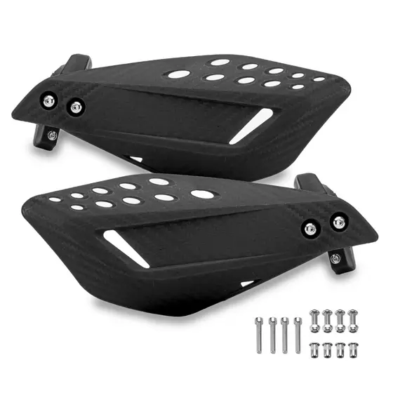 Par Protetor de Mão Preto Manopla Punho Moto Universal