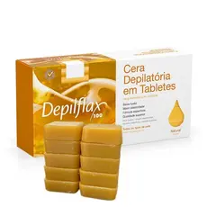 Cera Quente Depilflax Depilatória Mel Rosa Negra Coco Hortelã Morango Original em Tabletes