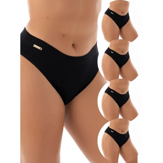 Kit 4 Calcinhas Femininas TPM Algodão Cós Confortável
