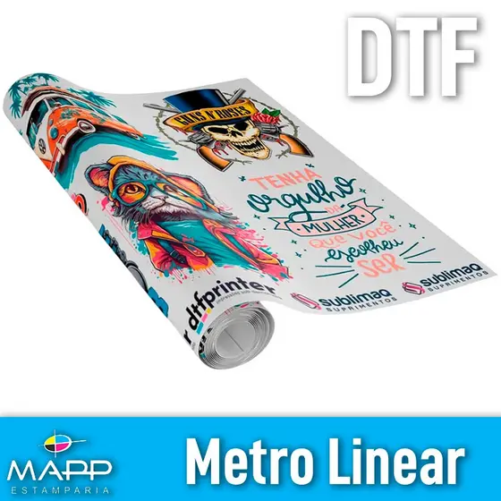 DTF Têxtil 60x100cm ALTA QUALIDADE Poliamida - Impressão de Qualidade Para Estamparia Blusas Qualquer Tecido