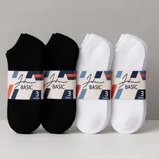 Kit 12 Pares de Meias Soquete Unissex Cano Curto Branco e Preto Conforto Durabilidade e Ajuste