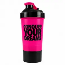Coqueteleira 500ml Shaker com 3 Compartimentos Personalizada Peneira Misturador