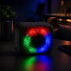 Caixa de Som com Led Bluetooth Pen Drive Resistente a Água e Poeira