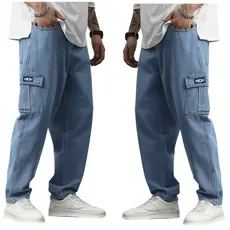 Calça Cargo Masculina Personalizada Calça Street Moda Unissex Sarja e Jeans Exclusiva Estilo Casual Moda Skatista