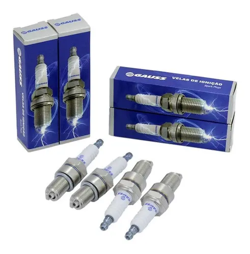 Kit Jogo 4 Velas Fiat Tipo 1.6 8v / Mpi Gasolina Original Gauss