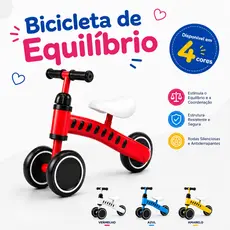 Bicicleta De Equilibrio Infantil Bicicletinha Sem Pedal Andador Brinquedo Quadriciclo Bike Bebe